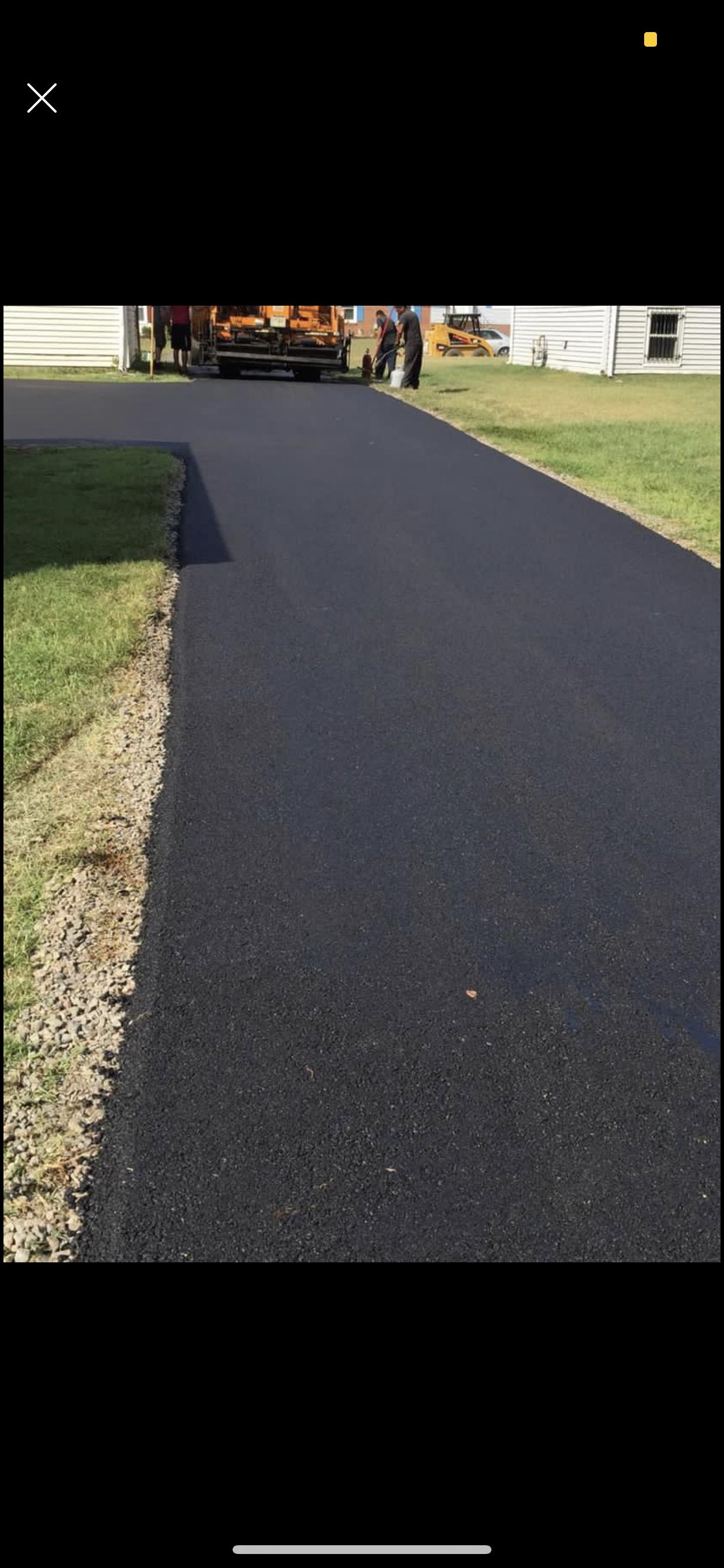 Residential asphalt driveway by J. Worden & Sons serving Hopewell VA