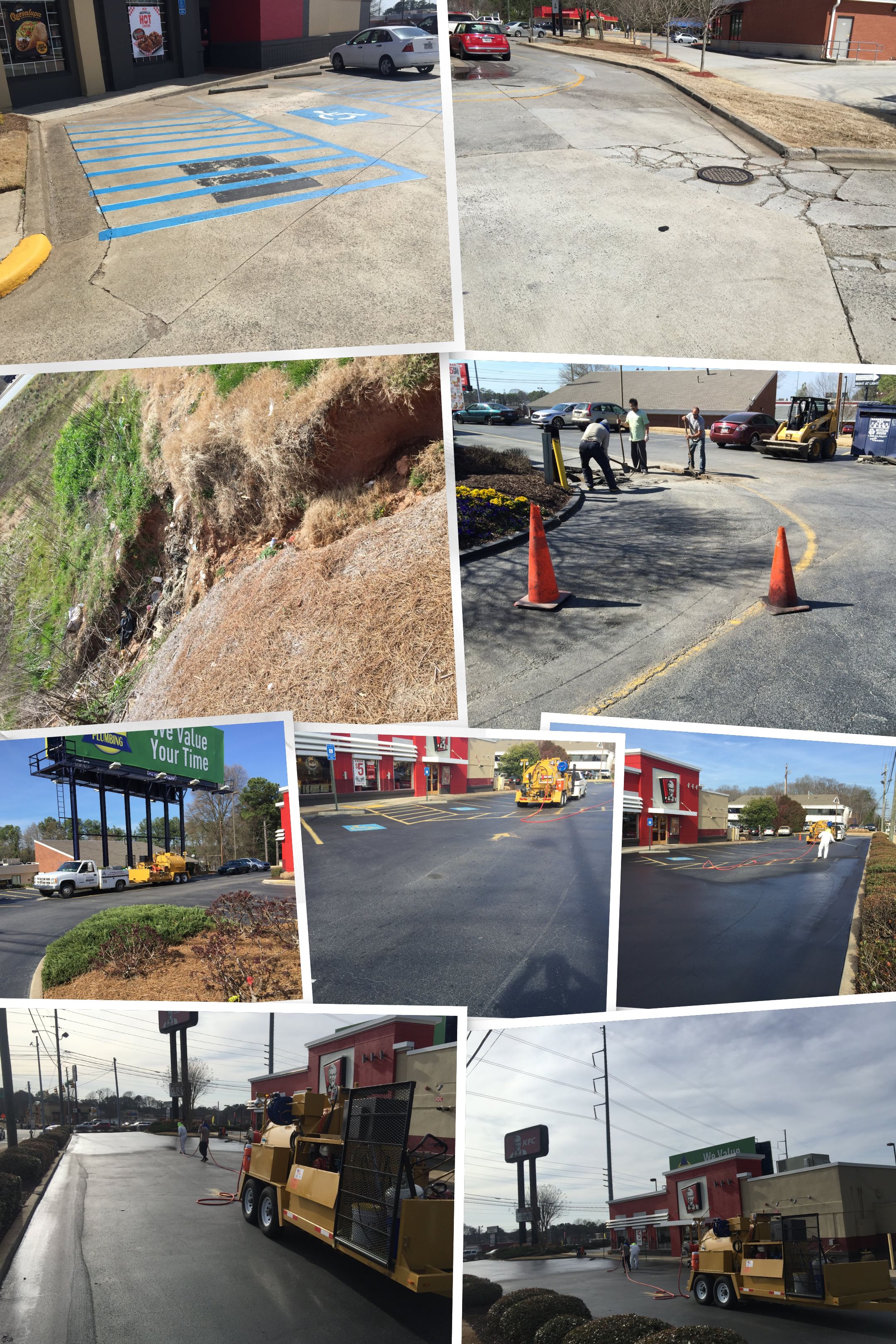 J. Worden and Sons project photo collage from commercial work