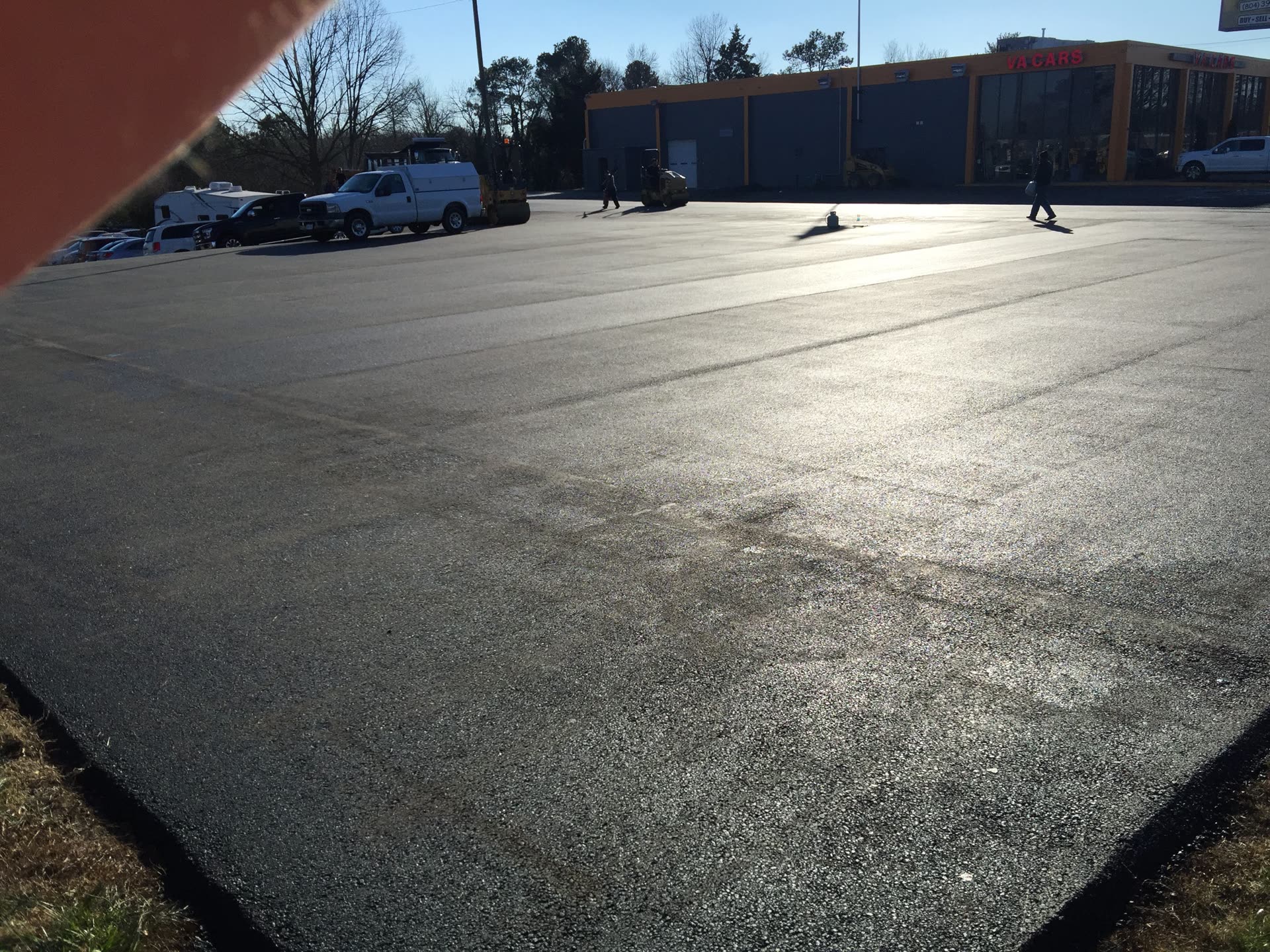 Asphalt paving project proof for Richmond 23225