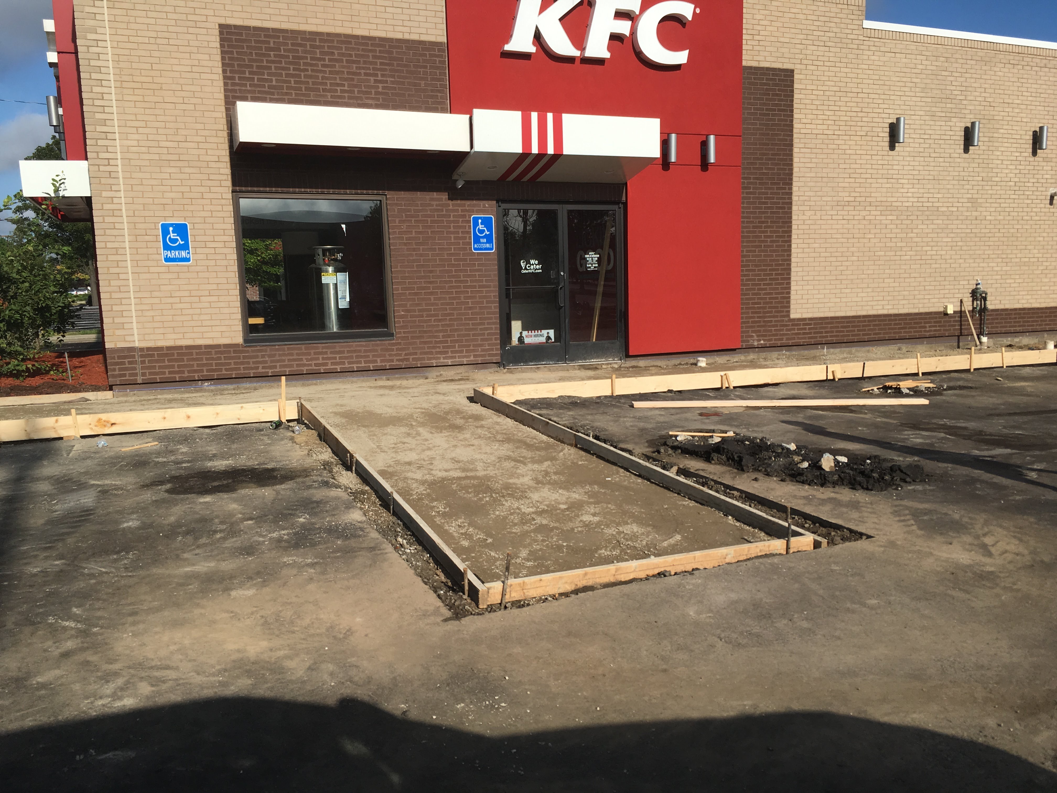 National quick service restaurant paving project by J. Worden and Sons