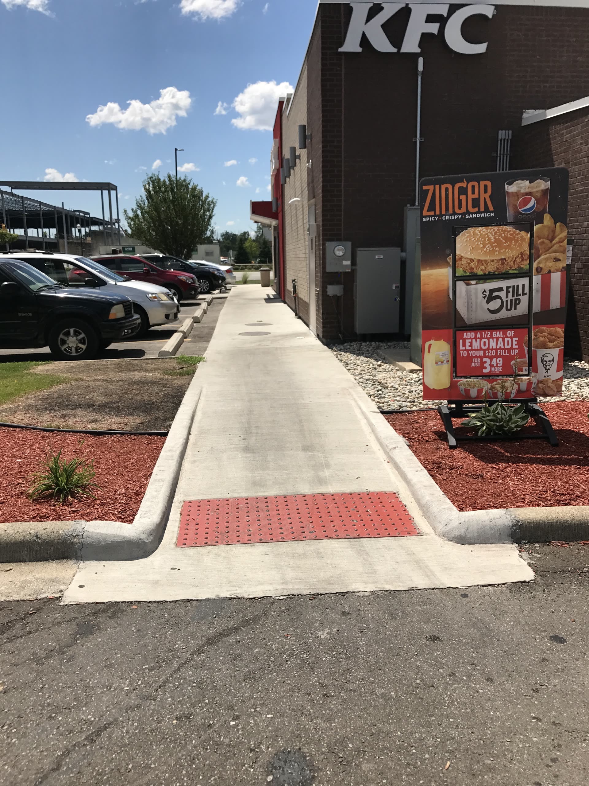KFC Concrete Curb & Apron Work